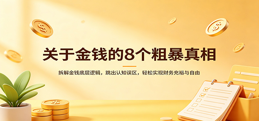 关于金钱的8个粗暴真相：拆解金钱底层逻辑，跳出认知误区，轻松实现财务充裕与自由-闲赋网