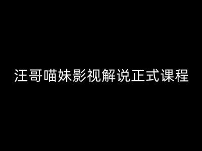 汪哥影视解说正式课程：剪映/PR教学/视解说剪辑5大黄金法则/全流程剪辑7把利器等等-闲赋网