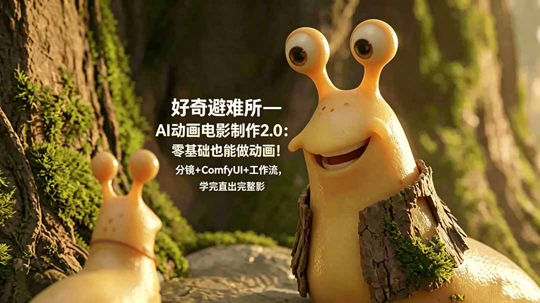 0361fd4c8d5724fd8b82f57a38e82974.jpeg 好奇避难所—AI动画电影制作2.0:零基础也能做动画!分镜+ComfyUI+工作流,学完直出完整影片