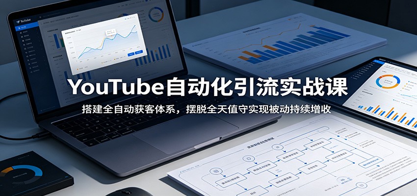 YouTube自动化引流实战课：搭建全自动获客体系，摆脱全天值守实现被动持续增收-闲赋网