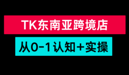TikTok东南亚跨境从0-1认知实操课-闲赋网