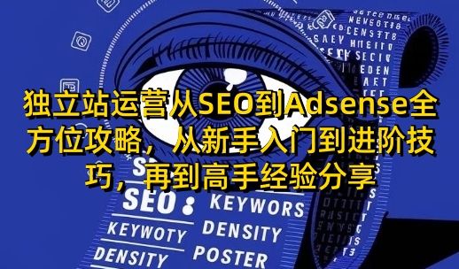 独立站运营从SEO到Adsense全方位攻略，从新手入门到进阶技巧，再到高手经验分享-闲赋网