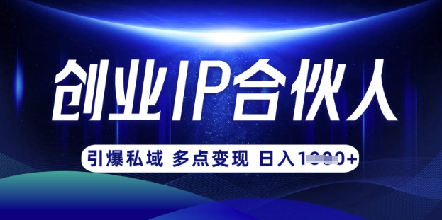 云帆·创业ip合伙人打造3.0，从0到1教你做网创，实现月入过W-闲赋网