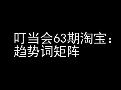 《淘宝天猫打爆班》原创高阶技术第63期，趋势词矩阵技术和玩法-闲赋网