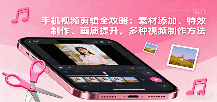 手机视频剪辑全攻略：素材添加、特效制作、画质提升，多种视频制作方法-闲赋网