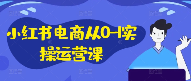 小红书电商从0-1实操运营课，小红书手机实操小红书/IP和私域课/小红书电商电脑实操板块等-闲赋网