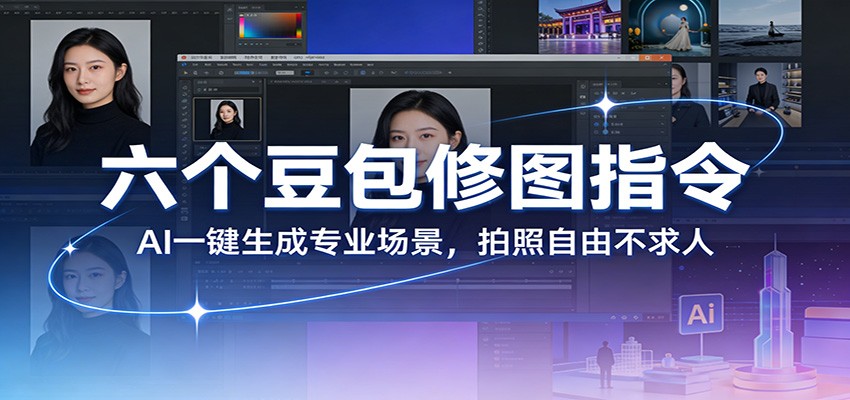 六个豆包修图指令：AI 一键生成专业场景，拍照自由不求人-闲赋网