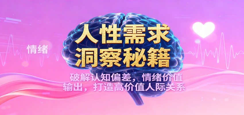 人性需求洞察秘籍，破解认知偏差，情绪价值输出，打造高价值人际关系-闲赋网