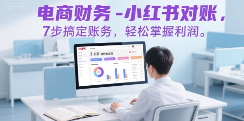 电商财务-小红书对账，7步搞定账务，轻松掌握利润-闲赋网
