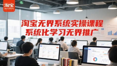 淘宝无界系统实操课程，系统化学习无界推广-闲赋网