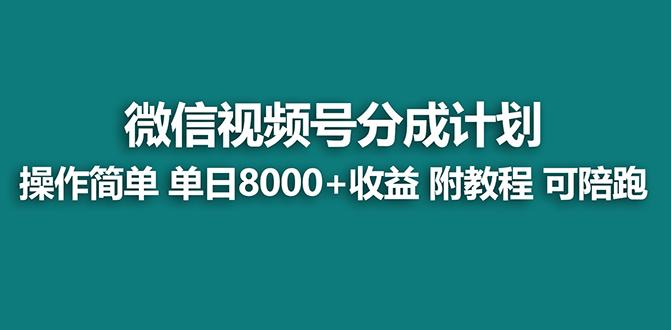 【蓝海项目】视频号分成计划最新玩法，单天收益8000+，附玩法教程，24年…-闲赋网