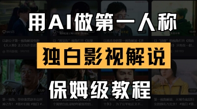 用AI做第一人称独白影视解说，手把手教学，保姆级教程-闲赋网