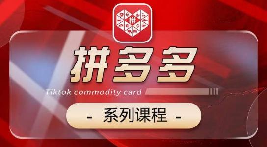 2024拼多多系列课，【基础】【运营】【活动】【推广】【玩法】5大模块-闲赋网