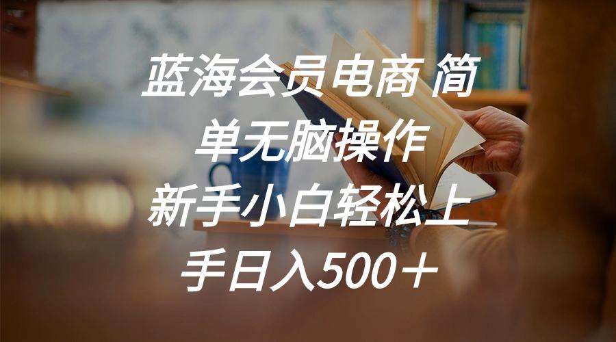 蓝海会员电商 简单无脑操作 新手小白轻松上手日入500＋-闲赋网
