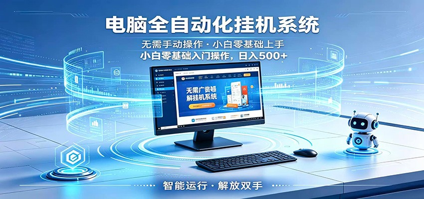 智能广告挂机无需值守，小白上手轻松实现每日增收-闲赋网
