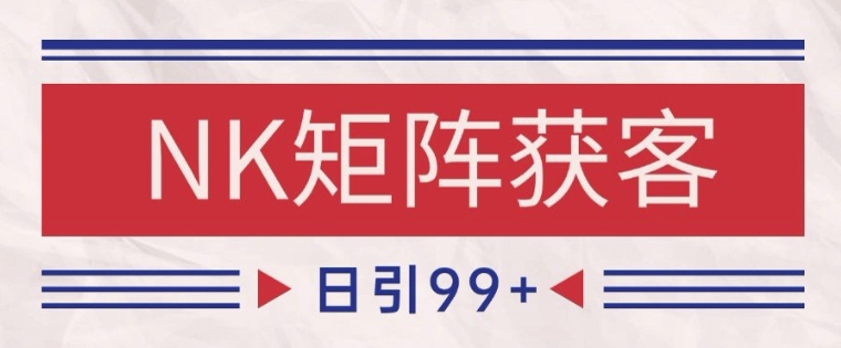 小红书某音NK赛道引流获客 自热矩阵日引200+【揭秘】-闲赋网