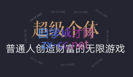 超级个体·普通人创造财富的无限游戏-闲赋网