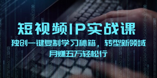 短视频IP实战课，独创一键复制学习秘籍，转战新领域，月赚五万轻松行-闲赋网