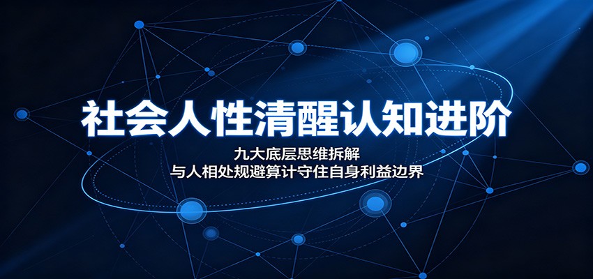 社会人性清醒认知进阶:九大底层思维拆解,与人相处规避算计守住自身利益边界-闲赋网