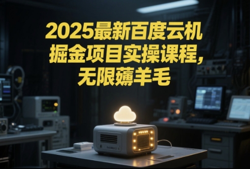 2025最新百度云机掘金项目实操课程单窗口保底5-10元月收益单窗口150+【揭秘】-闲赋网