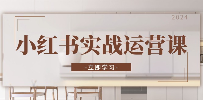 小红书实战运营课：从开通店铺到直播话术，打造爆款笔记与高效直播-闲赋网