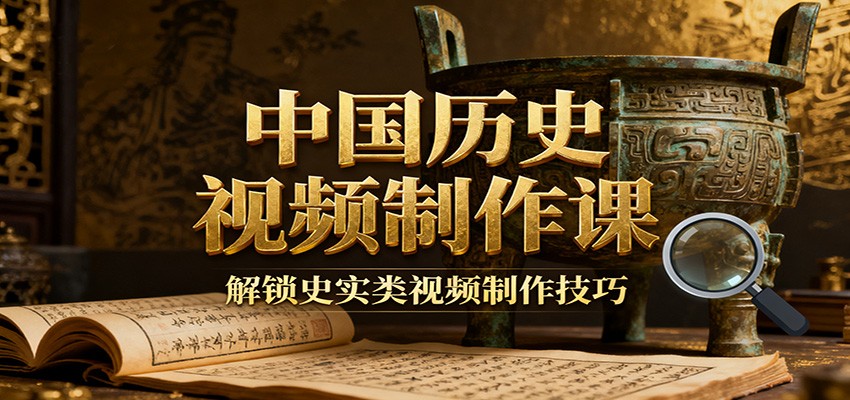 中国历史视频制作课：疆域地图集+参考文案+练习素材，解锁史实类视频制作技巧-闲赋网