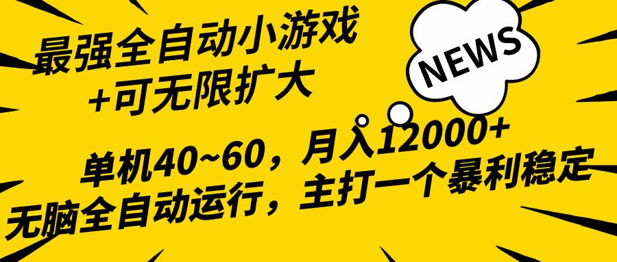 (10046期)2024最新全网独家小游戏全自动，单机40~60,稳定躺赚，小白都能月入过万-闲赋网