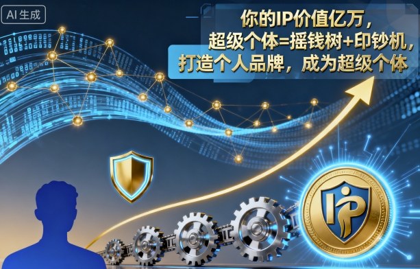 你的IP价值亿万，超级个体=摇钱树+印钞机，打造个人品牌，成为超级个体-闲赋网