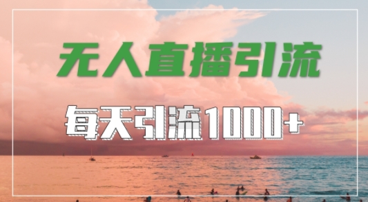 抖音快手视频号全平台通用，无人直播引流法，超暴力引流1000+高质量精准创业粉【揭秘】-闲赋网
