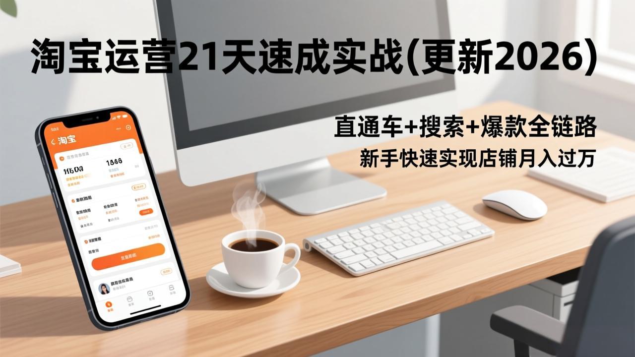 淘宝运营21天速成实战(更新3月-闲赋网