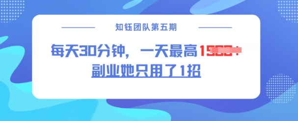 副业她只用了1招，每天30分钟，无脑二创，一天最高1.5k-闲赋网