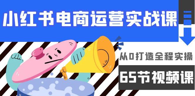 (9724期)小红书电商运营实战课，从0打造全程实操(65节视频课)-闲赋网