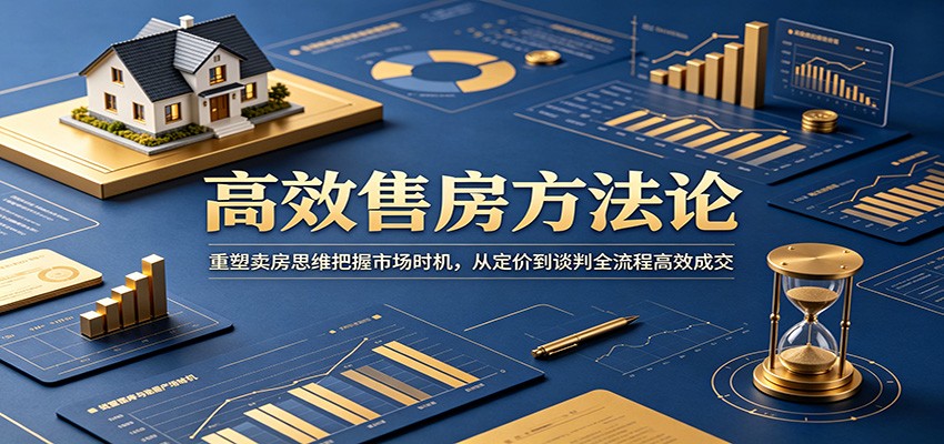 高效售房方法论：重塑卖房思维把握市场时机，从定价到谈判全流程高效成交-闲赋网