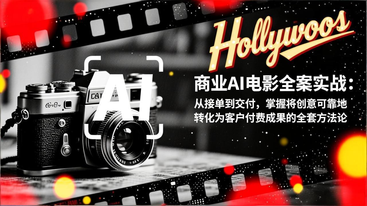 商业AI电影全案实战：从接单到交付，掌握将创意可靠地转化为客户付费成果的全套方法论-闲赋网