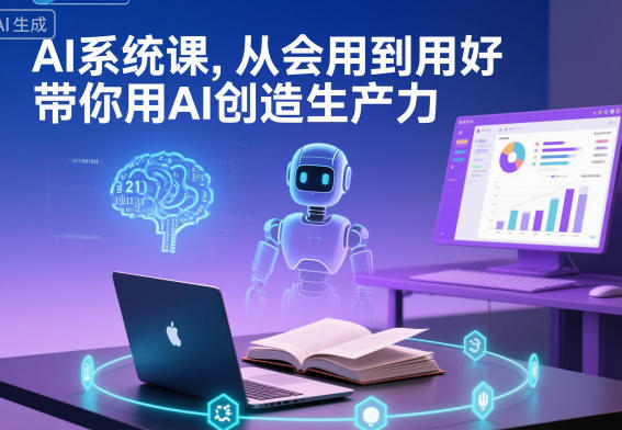 AI系统课，从会用到用好，带你用AI创造生产力-闲赋网