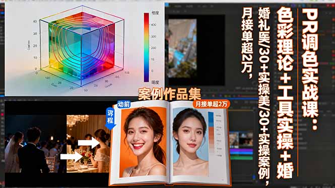 302eb636f967950452b33ff9e87f4ece.jpeg PR调色实战课:色彩理论+工具实操+婚礼医美/30+实操案例,月接单超2万