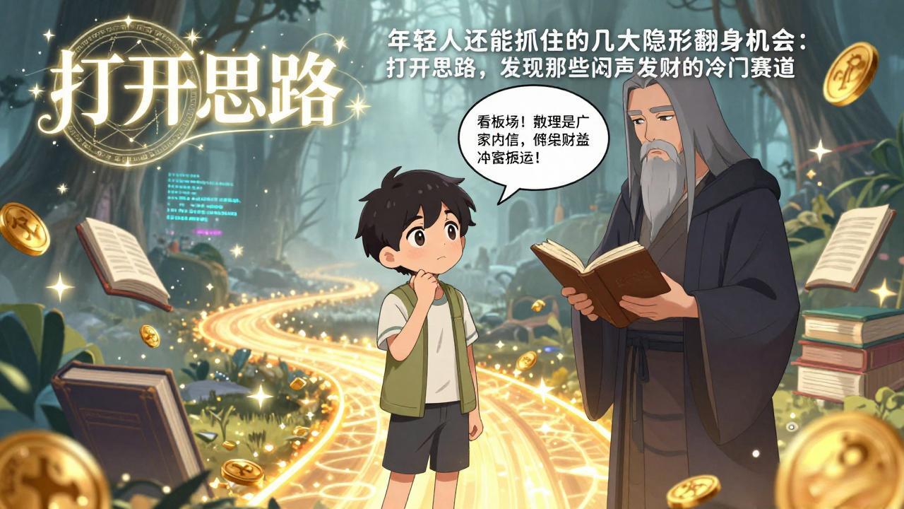 付费文1+2：年轻人还能抓住的几大隐形翻身机会：打开思路，发现那些闷声发财的冷门赛道-闲赋网