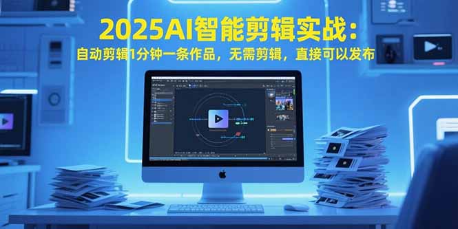 2025AI智能剪辑实战：自动剪辑1分钟一条作品，无需剪辑，直接可以发布-闲赋网