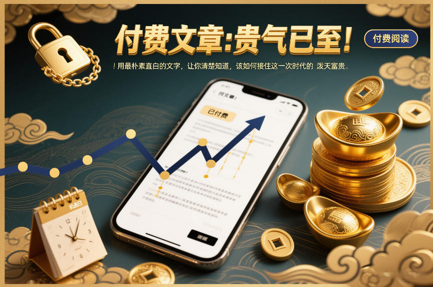 付费文章：贵气已至！用最朴素直白的文字，让你清楚知道，该如何接住这一次时代的泼天富贵-闲赋网