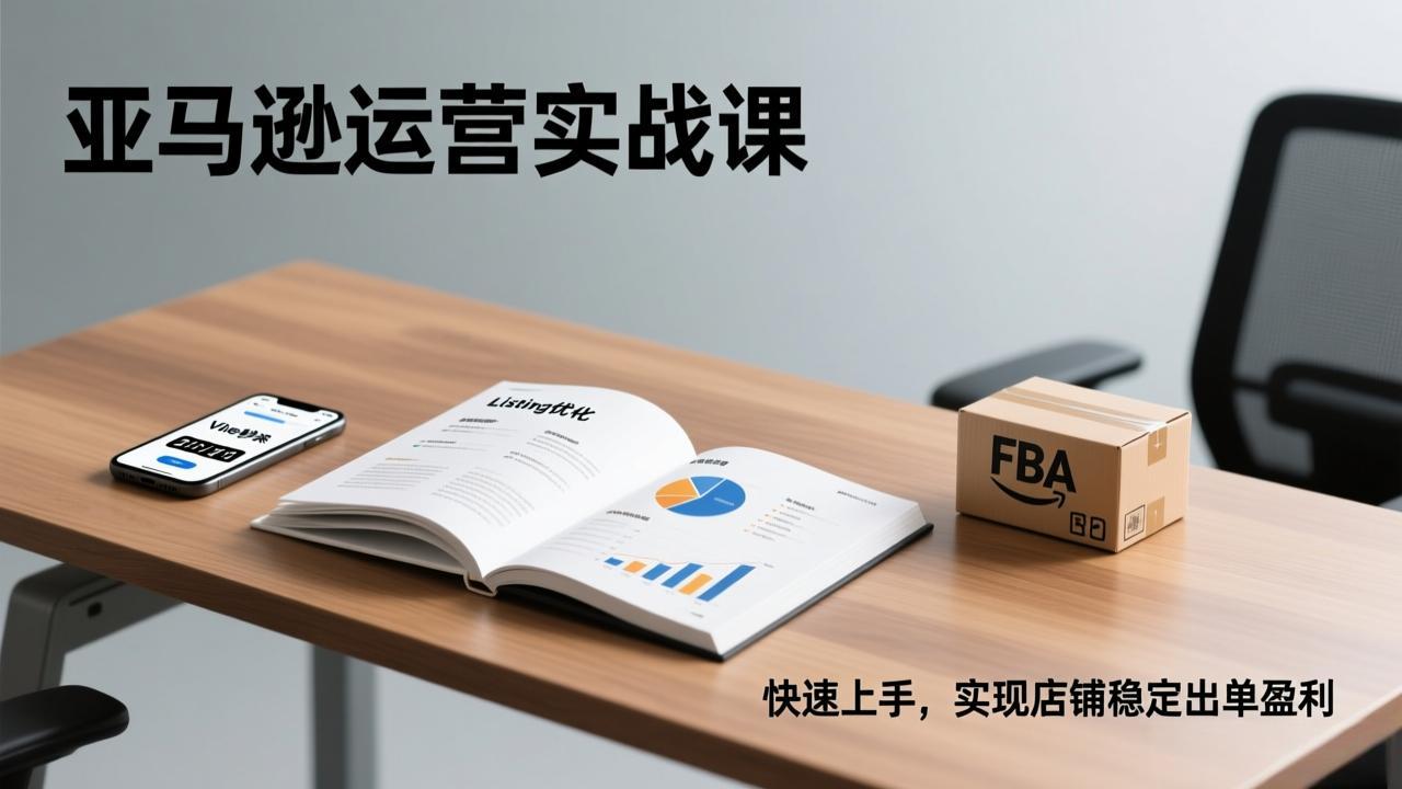 亚马逊运营实战课，Listing优化、Vine秒杀、FBA发货，快速上手，实现店铺稳定出单盈利-闲赋网