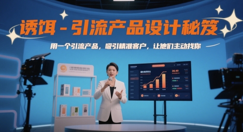 诱饵-引流产品设计秘笈，用一个引流产品，吸引精准客户，让他们主动找你-闲赋网