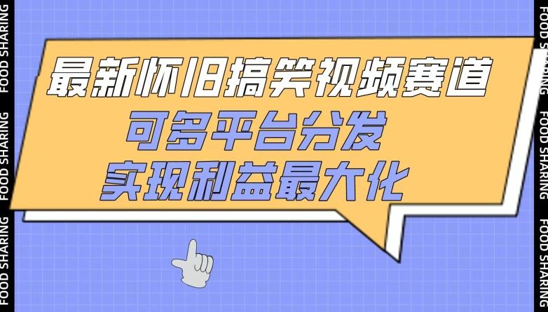 最新怀旧搞笑视频赛道，可多平台分发，实现利益最大化【揭秘】-闲赋网