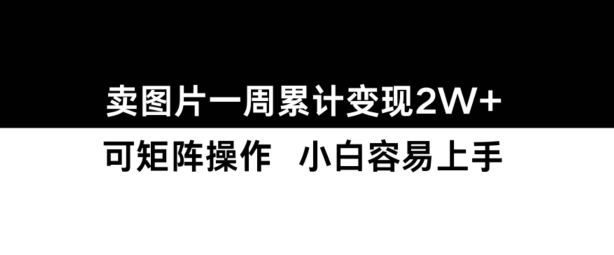 小红书【卖图片】一周累计变现2W+小白易上手-闲赋网