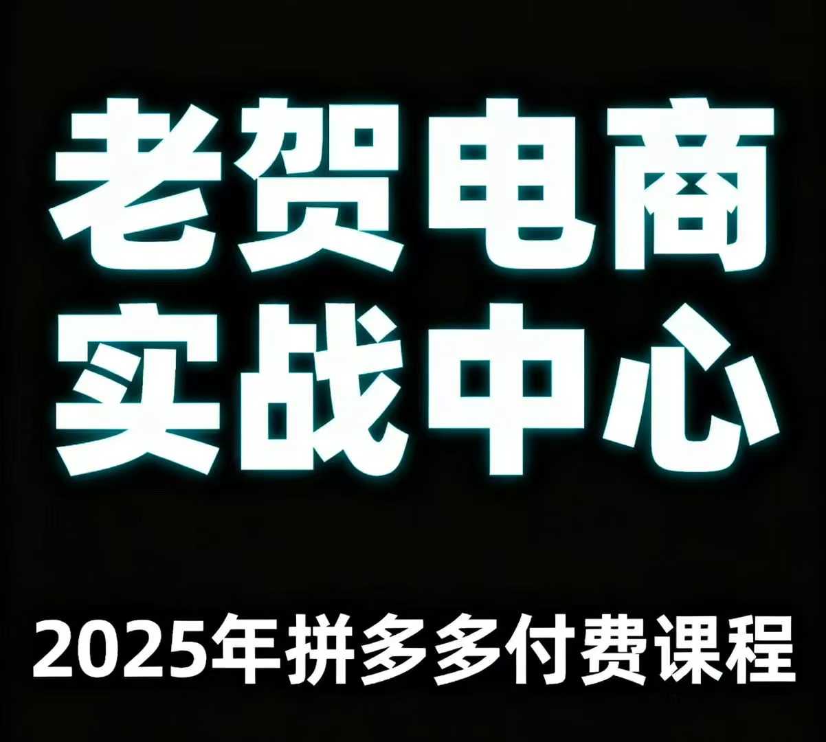 老贺电商2025年拼多多付费课程，用通俗易懂的方法告诉你多多怎么玩-闲赋网