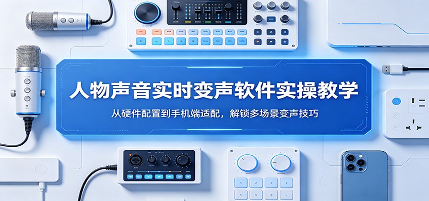 人物声音实时变声软件实操教学：从硬件配置到手机端适配，解锁多场景变声技巧-闲赋网