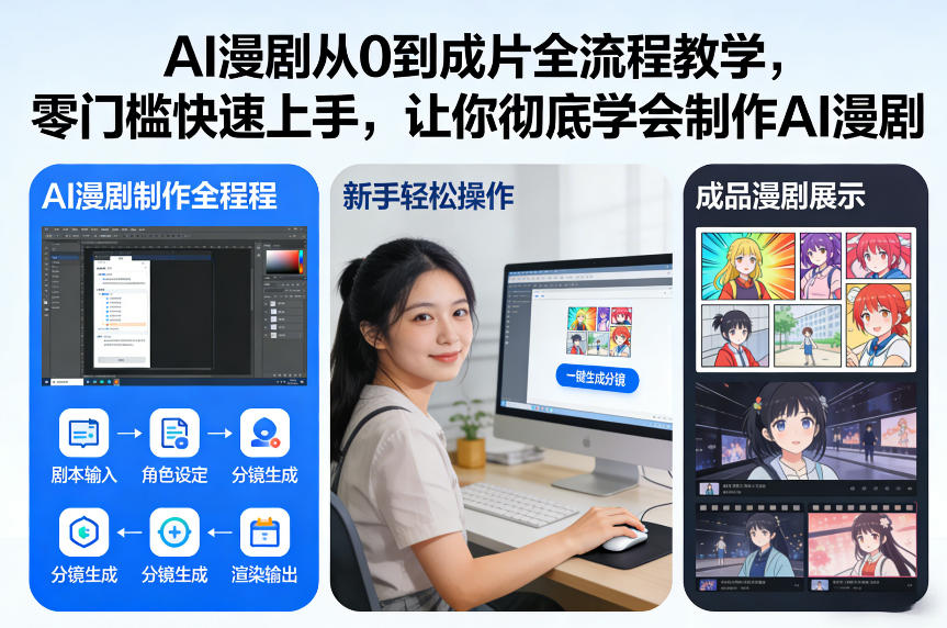 AI漫剧从0到成片全流程教学，零门槛快速上手，让你彻底学会制作AI漫剧【保姆级教程】-闲赋网