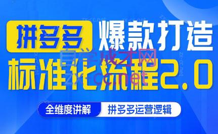 云杉老师·拼多多爆款打造标准化流程2.0-闲赋网