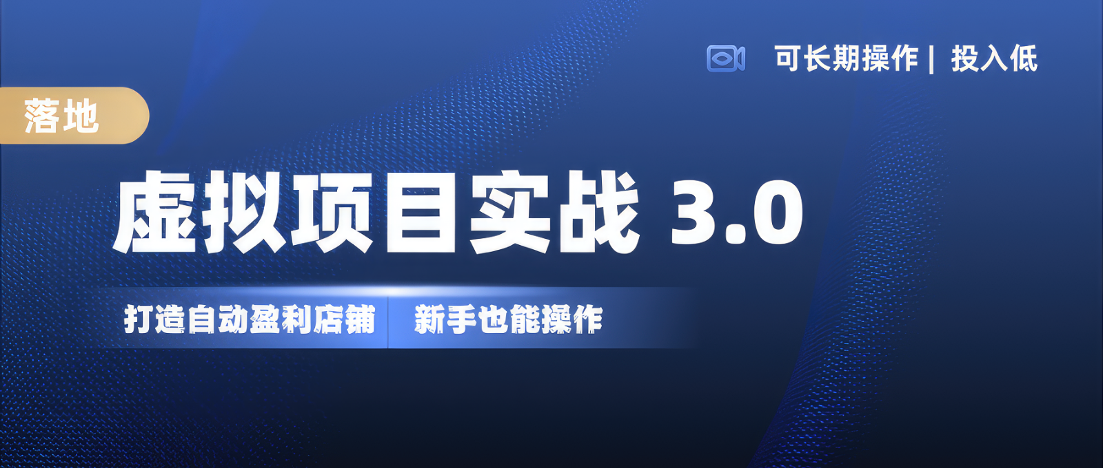 虚拟项目实操落地 3.0,新手轻松上手，单品月入1W+-闲赋网