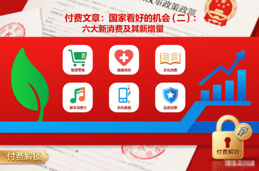 付费文章：国家看好的机会(二)：六大新消费及其新增量-闲赋网