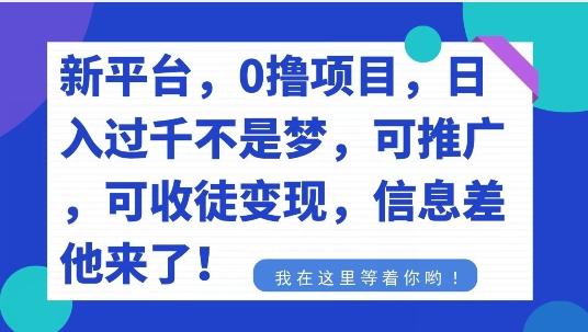 不要再花冤枉钱了，0撸项目，每天坚持，稳定1000+-闲赋网